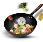 Iron Non-Coating Pot  cast iron pan General use for Gas and Induction Cooker Chinese Wok Cookware Pan Kitchen Tools