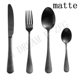 More choices 5pcs/set 4pcs/set stainless steel flatware set food grade silverware cutlery set utensils include knife fork spoon