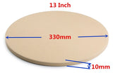 10 & 13 inch Pizza Stone for Cooking Baking Grilling -13 Inch Extra Thick - Pizza Tools for Oven and BBQ Grill Bakeware Kitchen