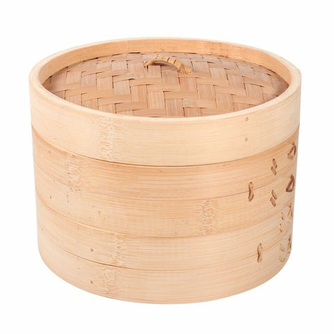 Chinese Dim Sum Steamer Basket Bamboo Cooking Steamer Cage Fish Rice Dumplings Steamer Rack Steaming Tray Cookware With Cover