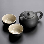 TANGPIN black crockery ceramic teapot kettles tea cups porcelain chinese kung fu tea set drinkware