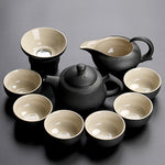 TANGPIN black crockery ceramic teapot kettles tea cups porcelain chinese kung fu tea set drinkware