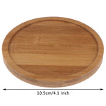 Bamboo Round Square Bowls Plates For Succulents Pots Trays Base Stander Garden Decor Home Decoration Crafts