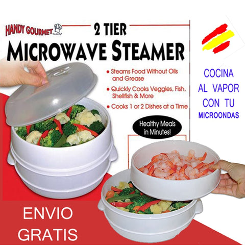 MICROWAVE STEAMER cooker, STEAM with thy MICROWAVE 2 levels
