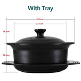 New High temperature resistant open fire  small flat pot ceramic soup pot small household stew pot  Ceramic Cooking  Cookware