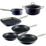 Cookware 7 Pieces in stainless steel (Bucket, pan with lid, pans and grill) SAN ignacio Oceania