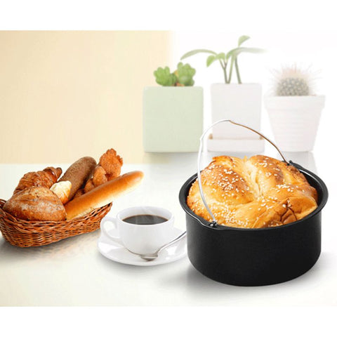 6/7/8'' Non Stick Cake Mold Baking Tray Pan Round Roasting Basket Bakeware Mould Air Fryer