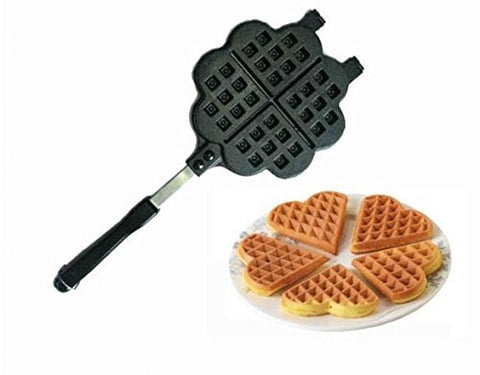 DIY Heart-shaped Egg Waffle Cake Mold Cake Pan Nonstick Double Side Biscuits Muffin Mould Pot Bakeware Baking Tools