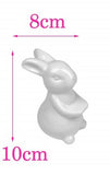 Porcelain cake plate Ceramic white rabbit foot holder creative home decorations ceramic ornaments accessories tea pastry tray