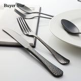 Buyer Star 45-Piece Flatware Set Service for 8 Stainless Steel Cutlery Gold Dinner Service Include Knife Fork Spoon 4 Colors